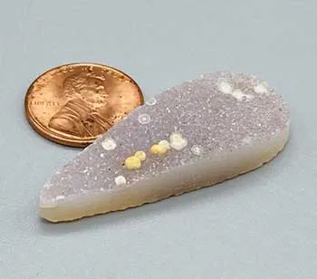 2" Amethyst Tear druse cabochon