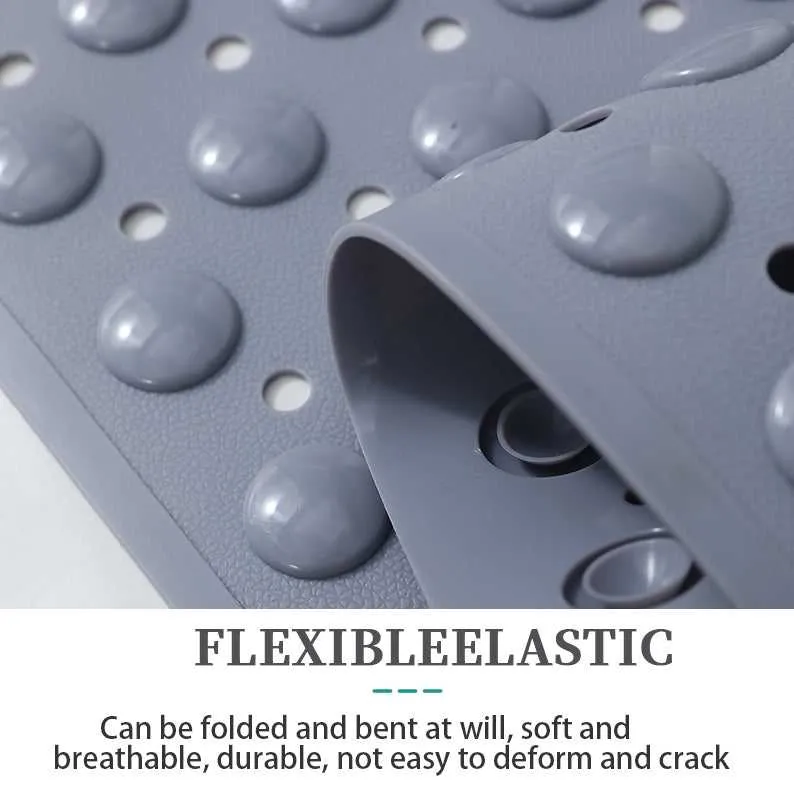 Anti Slip Bathroom mat with Foot Scrubber