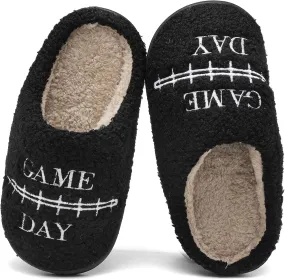INMINPIN Kids Girls Boys Ball Sports Slippers Soft Curly House Shoes Memory Foam Non-Slip Indoor Outdoor Slippers for Sports Fan