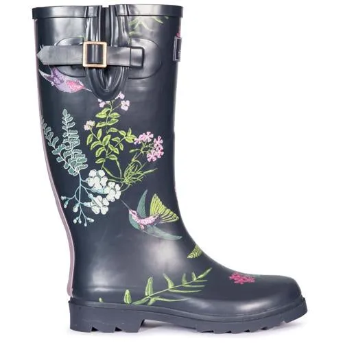 Ladies Trespass Elena Waterproof Floral Wellingtons
