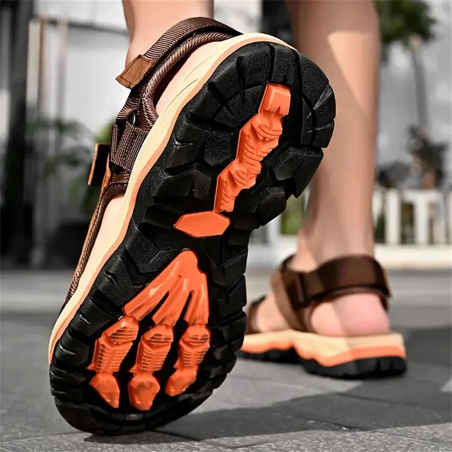Men's Gladiator Sandals - Leather Beach Shoes for Outdoor Sports