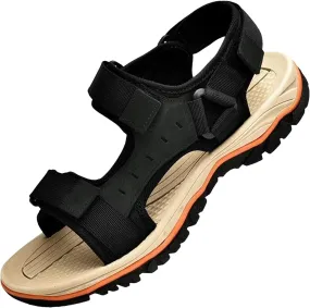 Men's Gladiator Sandals - Leather Beach Shoes for Outdoor Sports