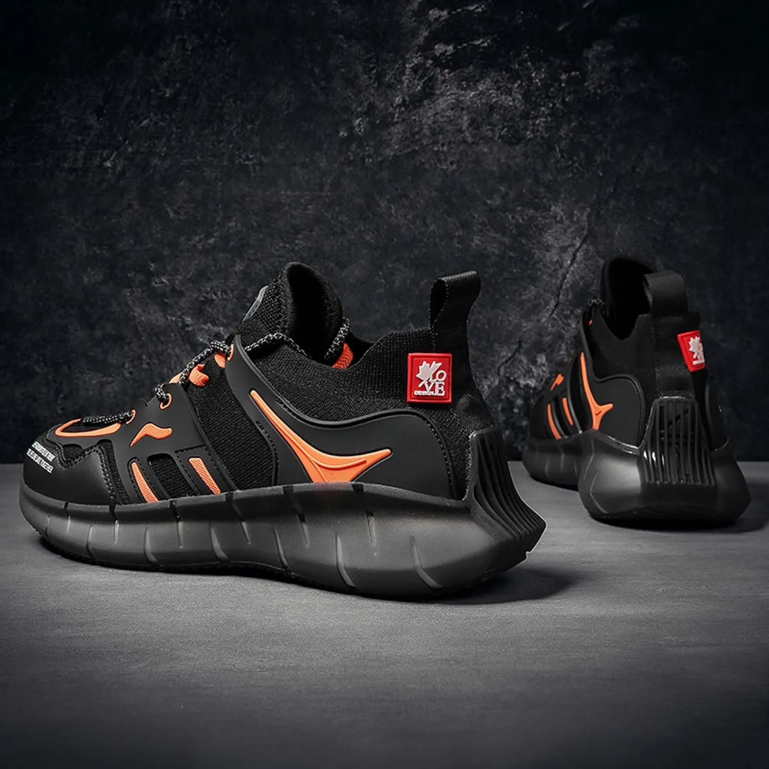 Men's Running Shoes Tennis Sneakers Breathable Lightweight Sports Walking Shoes Non-Slip Comfortable Gym Sports Jogging Shoes Outdoor Fashion Casual Shoes