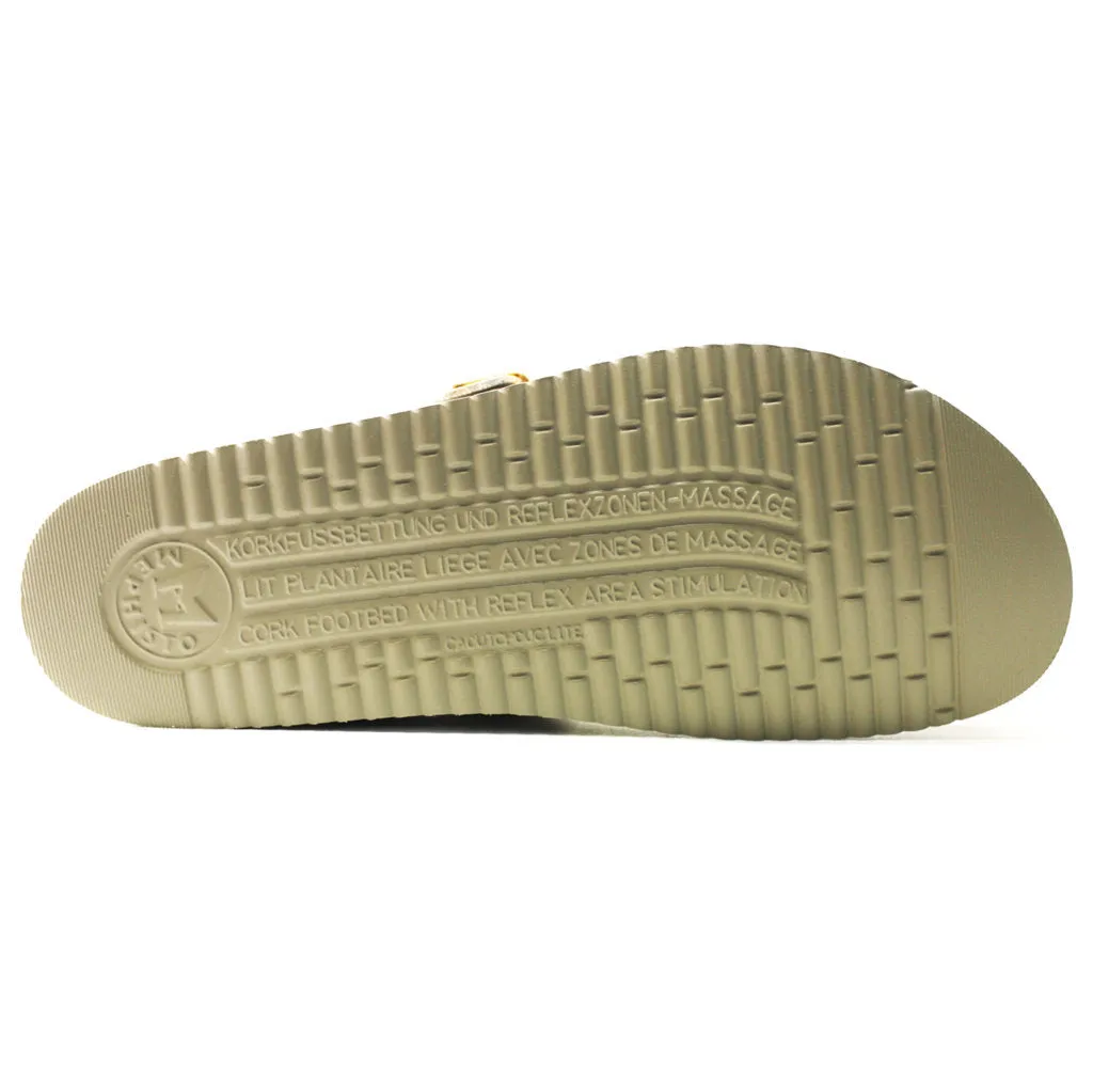 Mephisto Womens Sandals Helen Casual Toe-Post Open Back Printed Leather - UK 5.5