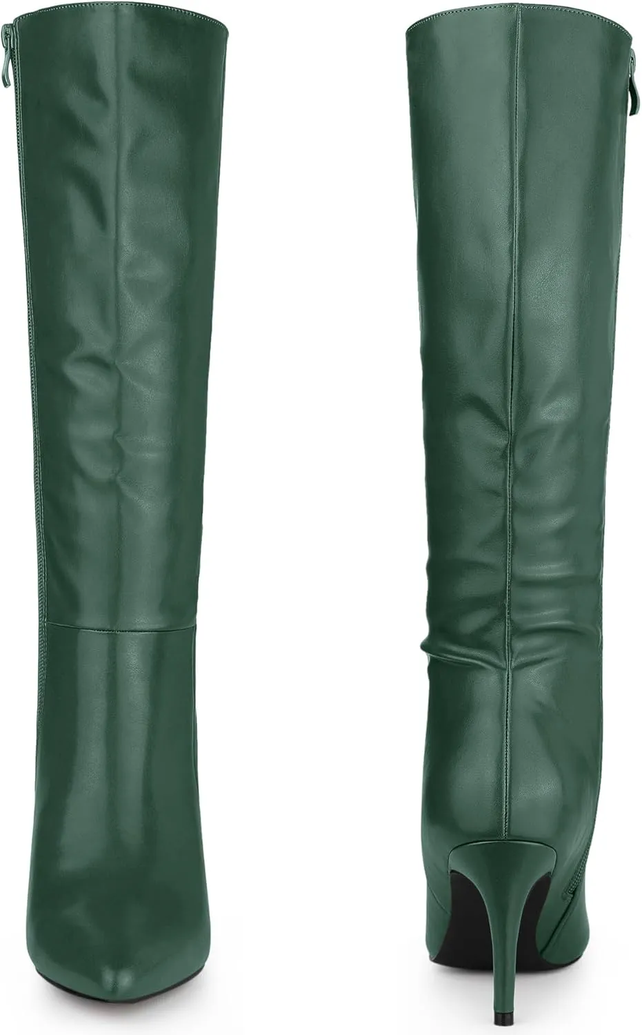 Perphy High Heels Pointed Toe Stiletto Heel Knee High Boots for Women
