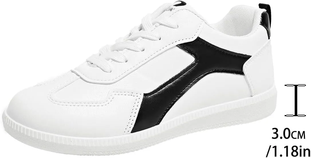 Running Shoes for Women & Girls Anti Slip Tennis Shoes Leather Skateboarding Sneakers - Lightweight & Comfortable
