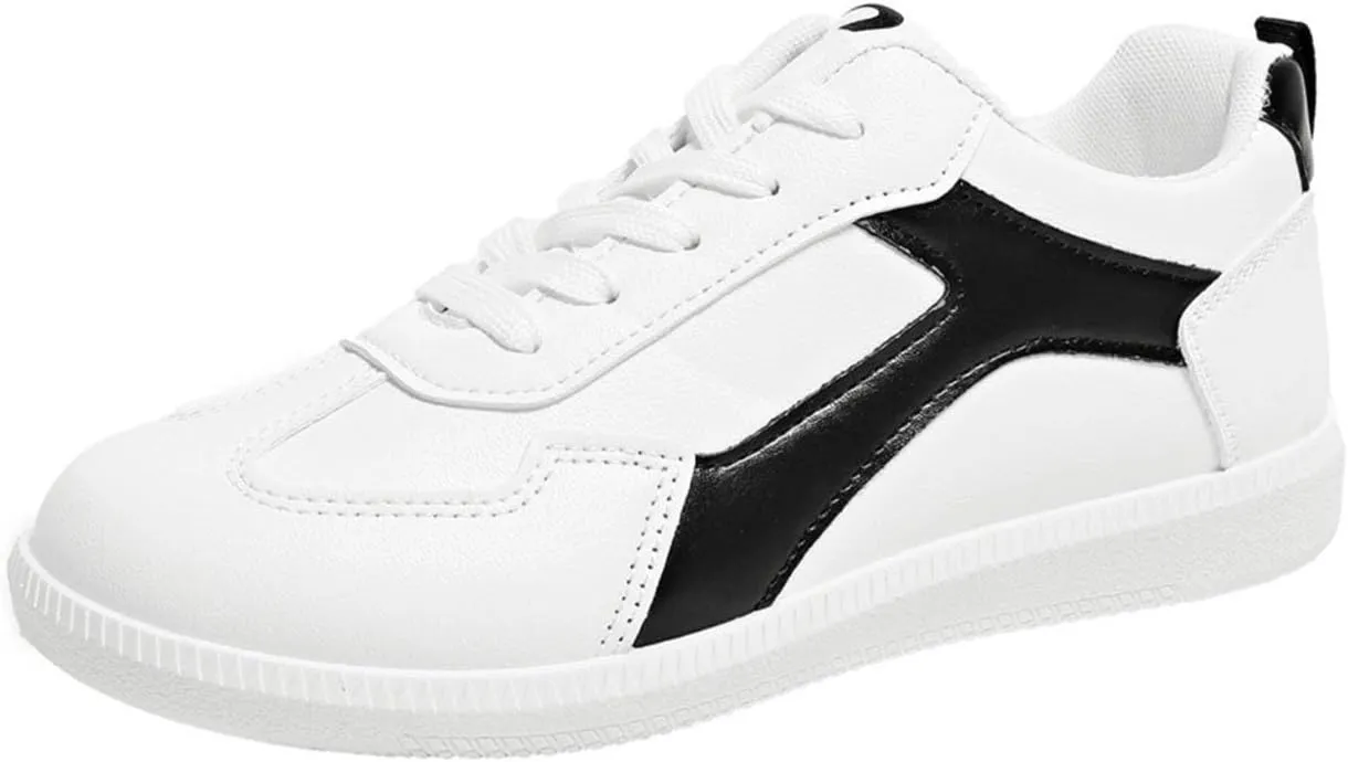 Running Shoes for Women & Girls Anti Slip Tennis Shoes Leather Skateboarding Sneakers - Lightweight & Comfortable