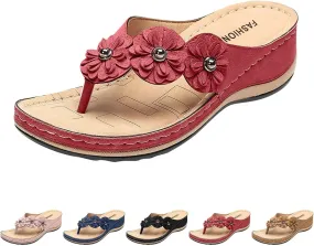 Shoes for Women, Women Summer Dressy Sandals Trendy Wedge Sandal Thong Slippers Comfy Walk Flip Flops