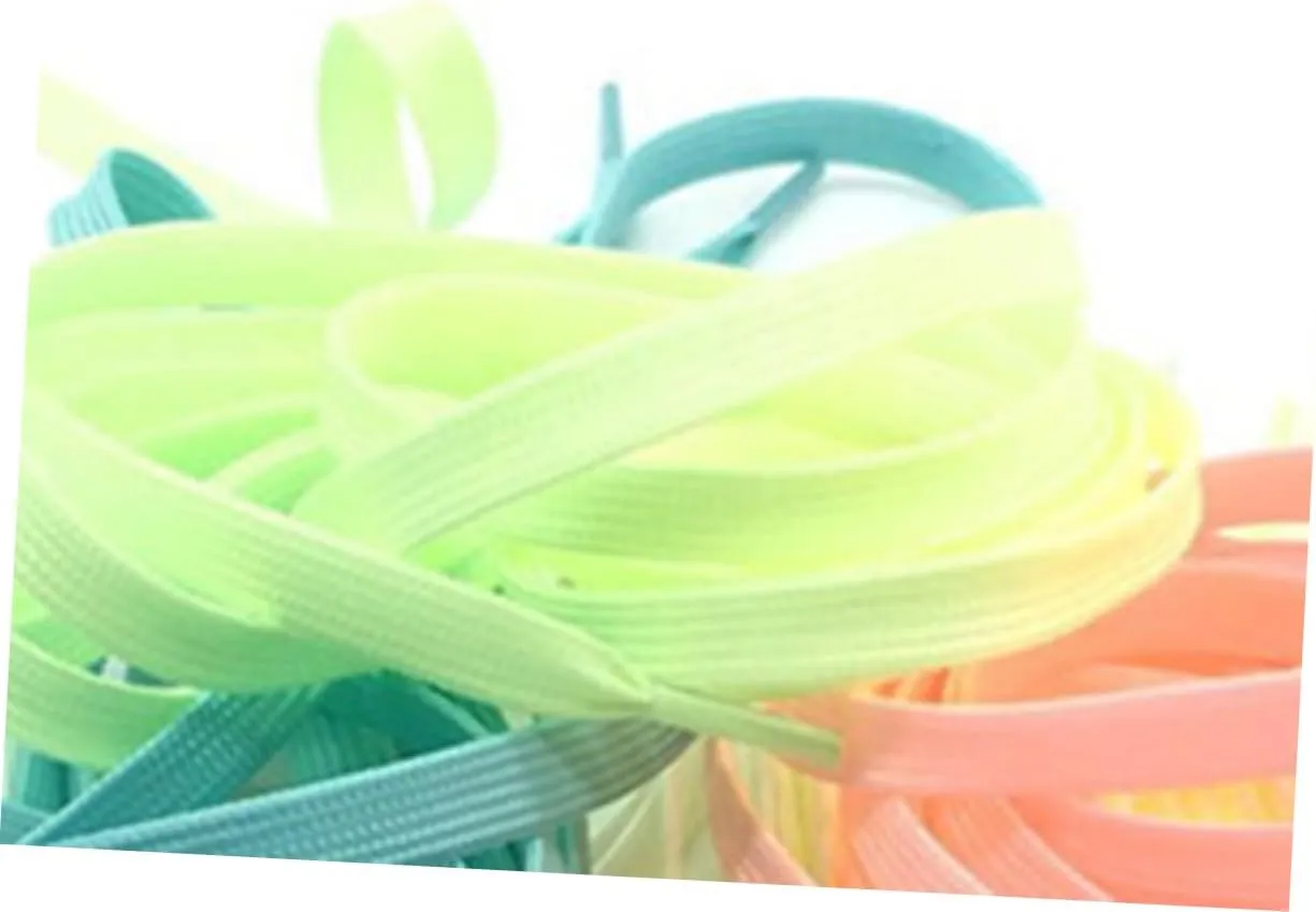 Sports Shoe Laces Shoe Fluorescent Shoe Laces Shoes Laces for Sneakers Elastic Shoe Laces for