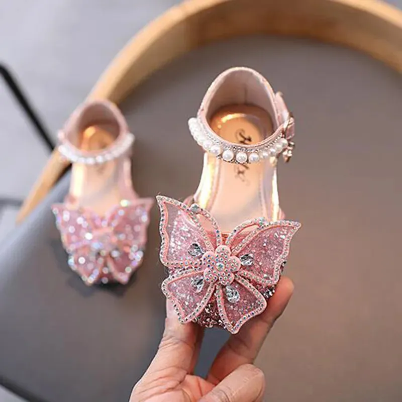 Summer Girls Sandals Fashion Rhinestone Bow