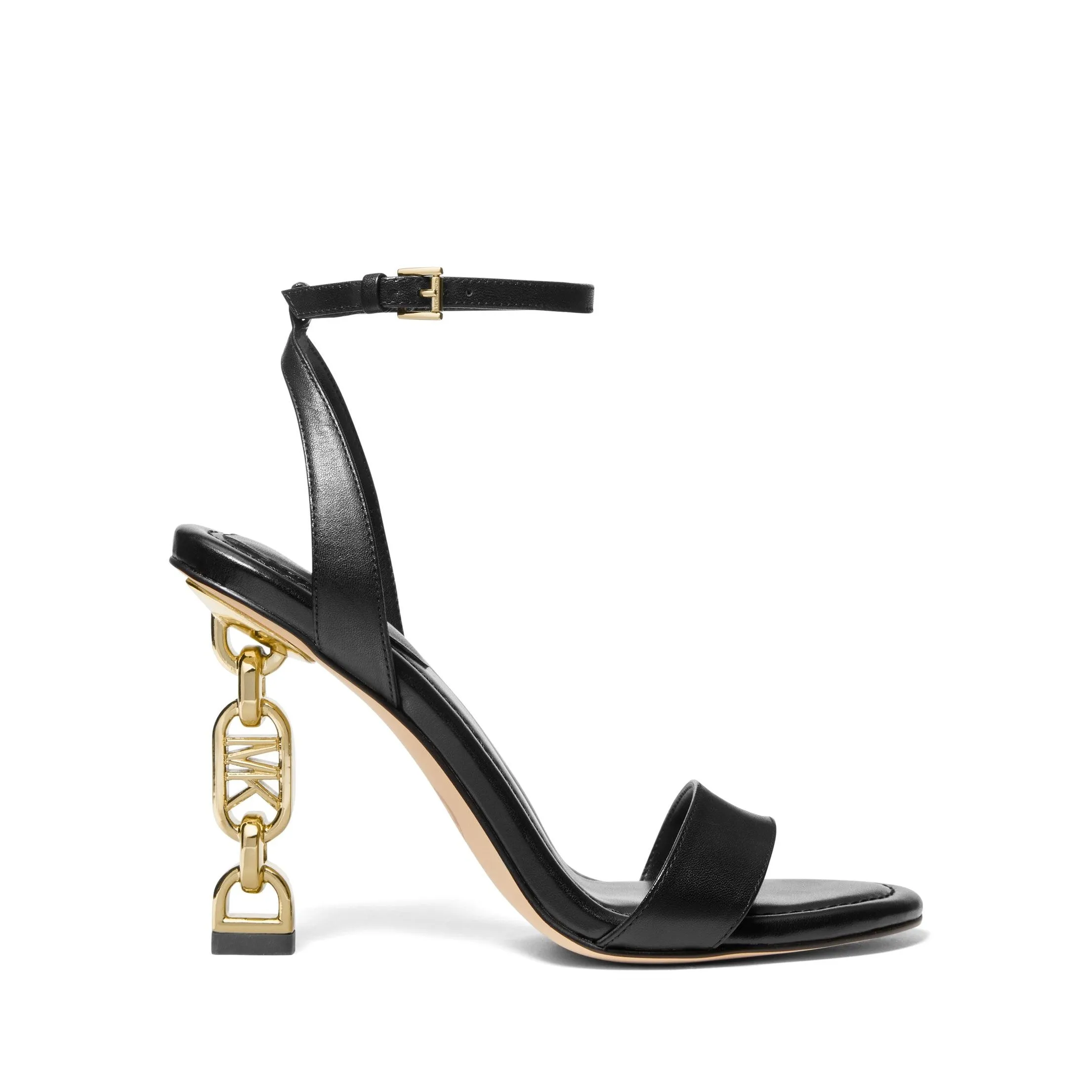 Tenley Empire Logo Embellished Leather Sandal