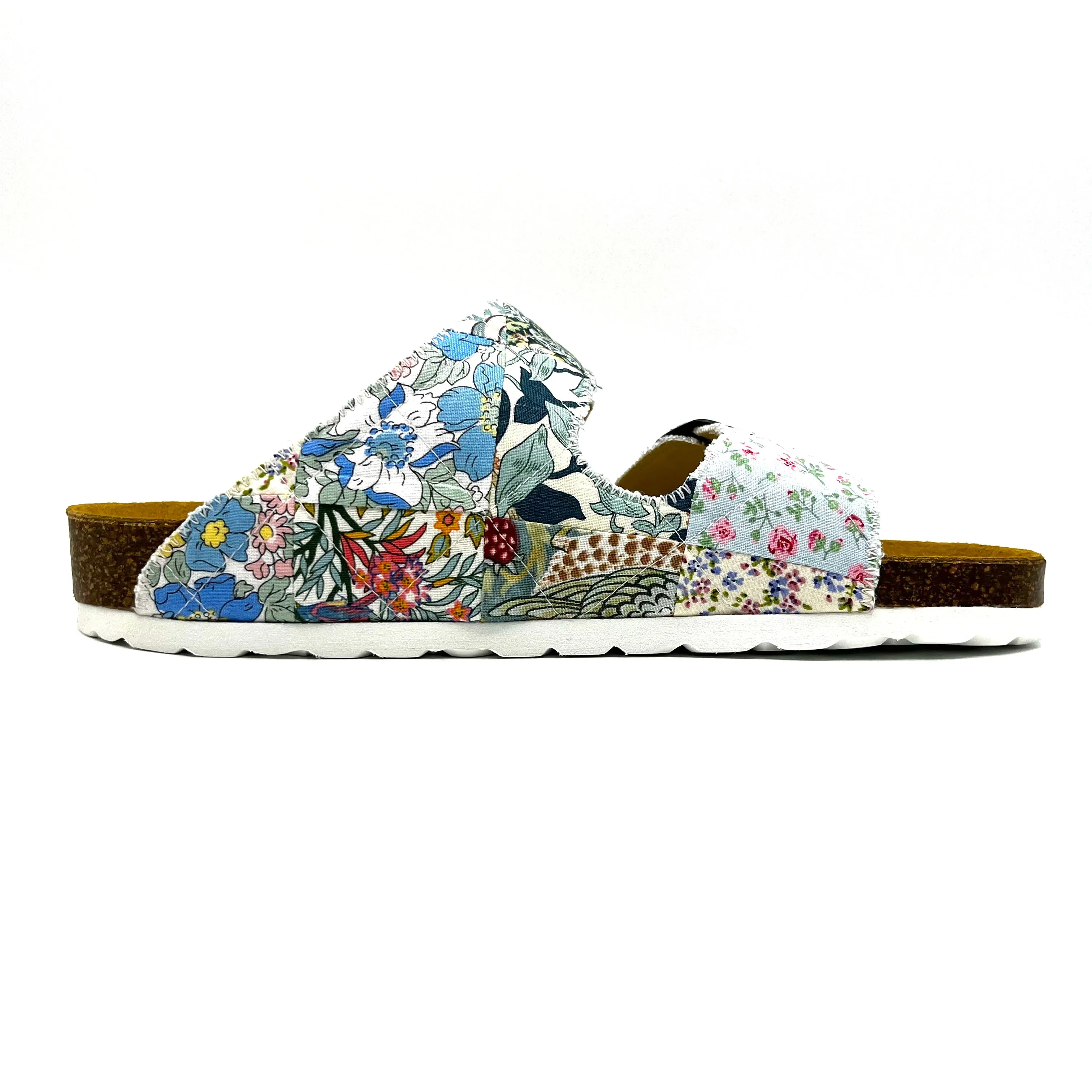 Thora 2-Buckle Sandals | Patchwork Blossom 04 EU39/US9
