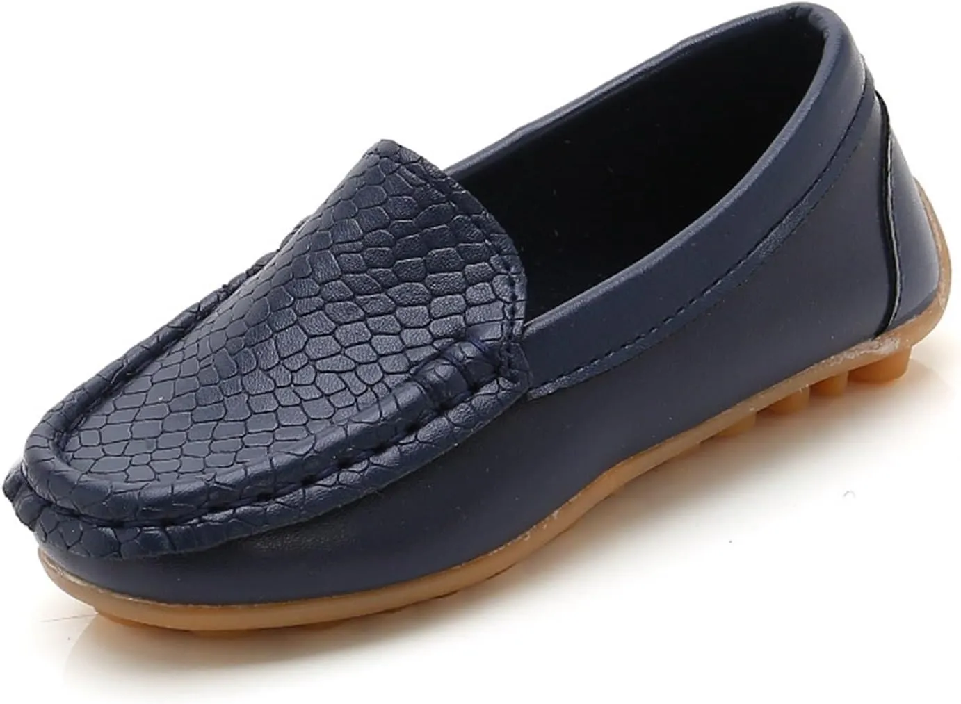 Toddler Little Kid Boys Girls Soft Slip On Loafers Dress Flat Shoes Boat Casual Shoes Noisy for Kids