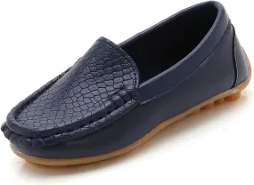 Toddler Little Kid Boys Girls Soft Slip On Loafers Dress Flat Shoes Boat Casual Shoes Noisy for Kids