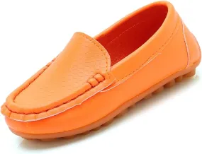 Toddler Little Kid Boys Girls Soft Slip On Loafers Dress Flat Shoes Boat Casual Shoes Noisy for Kids