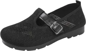 Women's Ballet Shoes Round Toe Slip On Knit Casual Dress Shoes Comfort Ballerina Comfortable Women for Casual